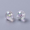 Eco-Friendly Transparent Acrylic Beads X-PL733-2-2