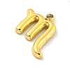 Real 18K Gold Plated PVD Vacuum Plating 304 Stainless Steel Pendants STAS-L278-002G-08-2
