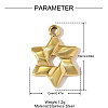 304 Stainless Steel Pendants STAS-OY010-74G-2