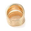 Multi Layer Alloy Wrap Finger Rings for Women RJEW-K277-02G-4