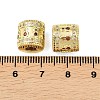 Brass Micro Pave Cubic Zirconia European Beads KK-D109-09A-G-3