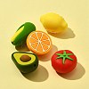 5Pcs 5 Styles Food Grade Eco-Friendly Silicone Focal Beads SIL-FS0001-03-2