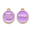 Alloy Enamel Pendants ENAM-S124-01A-01B-1