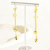 Fashionable Brass Ball Pendant Tassel Hoop Earrings DH2211-3
