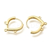 Brass Stud Earring Findings KK-Q035-08G-2