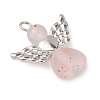 Frosted Transparent Acrylic Pendants PALLOY-JF04203-02-2