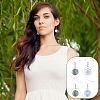 DIY Blank Dome 201 Stainless Steel Dangle Earrings Making Kit STAS-UN0057-23-6