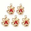 Alloy Enamel Pendants ENAM-S121-105B-2