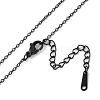 Halloween Series 202 Stainless Steel Cable Chain Cat Shape Pendant Necklaces LS-NJEW-S005-01B-E-3