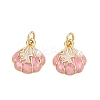 Brass Enamel Charms KK-Q077-09G-06-1