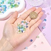 250Pcs 5 Colors Transparent Glass Beads GLAA-YW0005-70-4