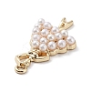 Ballet Dancer Resin Imitation Pearl Pendants LS-FIND-Q097-07G-2