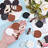 8 Pairs 4 Colors Wood & Cotton Rope Buttons DIY-DR0001-80-3