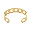 304 Stainless Steel Oval Open Cuff Bangles for Women BJEW-E100-05G-3