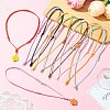 30Pcs 10 Colors Adjustable Waxed Polyester Cord Necklace Making NJEW-CJ00003-5