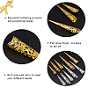 20Pcs 10 Style Hollow out Iron Finger Nail Tip Claw Rings AJEW-PH0004-10-4