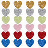24Pcs 6 Colors Rhinestone Thread Iron on/Sew On Patches PATC-DR0001-03-1