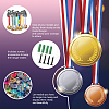 Sports Theme Iron Medal Hanger Holder Display Wall Rack ODIS-WH0021-451-4