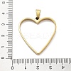 304 Stainless Steel Open Back Bezel Pendants LS-STAS-Z091-05G-09-3