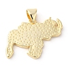 Eco-Friendly Rack Plating Brass Enamel Pendants KK-R143-03D-2