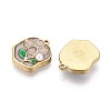 304 Stainless Steel and Enamel ABS Imitation Pearl Pendants STAS-T068-85A-2