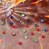 28Pcs 7 Style atural Carnelian & Yellow Aventurine & Tiger Eye & Green Aventurine & Turquoise & Lapis Lazuli & Amethyst Cabochons G-SC0002-13B-4