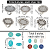 DIY Gemstone Finger Ring Making Kit DIY-SC0022-51-2