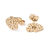 Anatomical Heart 304 Stainless Steel Stud Earrings for Women LS-EJEW-Z017-07G-2