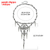 Gothic Style lloy Spike and Cross Bib Necklaces for Women FS-WGA9465-01-4