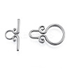 Non-Tarnish 304 Stainless Steel Toggle Clasps STAS-N092-182-1
