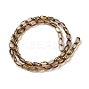 Electroplate Opaque Color Glass Beads Strands EGLA-Q127-A01-02-3