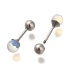 201 Stainless Steel Ear Plugs Gauges EJEW-C118-08P-10-2
