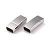 Tarnish Resistant 304 Stainless Steel Magnetic Clasps with Glue-in Ends LS-STAS-I011-05-3