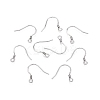 Anti-Tarnish Rhodium Plated 925 Sterling Silver Earring Hooks STER-N016-32P-1