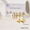 Stainless Steel Butterfly Earrings Sets NG9755-5