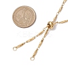Ion Plating(IP) 304 Stainless Steel Slider Necklace Makings AJEW-JB01268-01-2