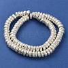 Electroplated Natural Lava Rock Beads Strands G-I360-A04-04-2