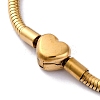 304 Stainless Steel Snake Chain Bracelets for Women BJEW-R010-01G-01-2