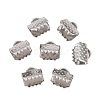 Non-Tarnish 304 Stainless Steel Ribbon Crimp Ends X-STAS-S047-056-1