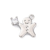 Rack Plating Brass with Cubic Zirconia Pendants KK-Q010-13P-1