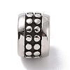 304 Stainless Steel Manual Polishing European Beads STAS-G276-24AS-2