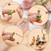 DIY Apple Shape Wish Bottle Pendant Decorations Making Kit DIY-DC0001-72-4
