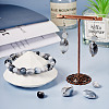 80pcs 4 styles Opaque Two Tone Imitation Jade Acrylic Beads OACR-TA0002-73-7