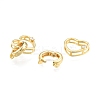 Brass Pave Clear Cubic Zirconia Fold Over Clasps KK-A165-02G-4