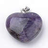 Natural Amethyst Pendants X-G-S219-18D-2