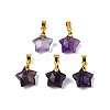 Faceted Natural Mixed Gemstone Charms G-N326-142-M-2