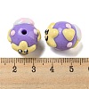 Hand Painted Opaque Acrylic with Enamel Beads LS-MACR-D031-04C-3