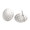 Non-Tarnish 304 Stainless Steel Stud Earring Findings STAS-R123-18B-P-2