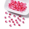 Baking Paint Imitation Jade Glass Round Bead Strands DGLA-YW0001-19G-1