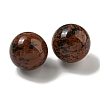 Natural Mahogany Obsidian Round Ball Figurines Statues for Home Office Desktop Decoration G-P532-02A-29-2
